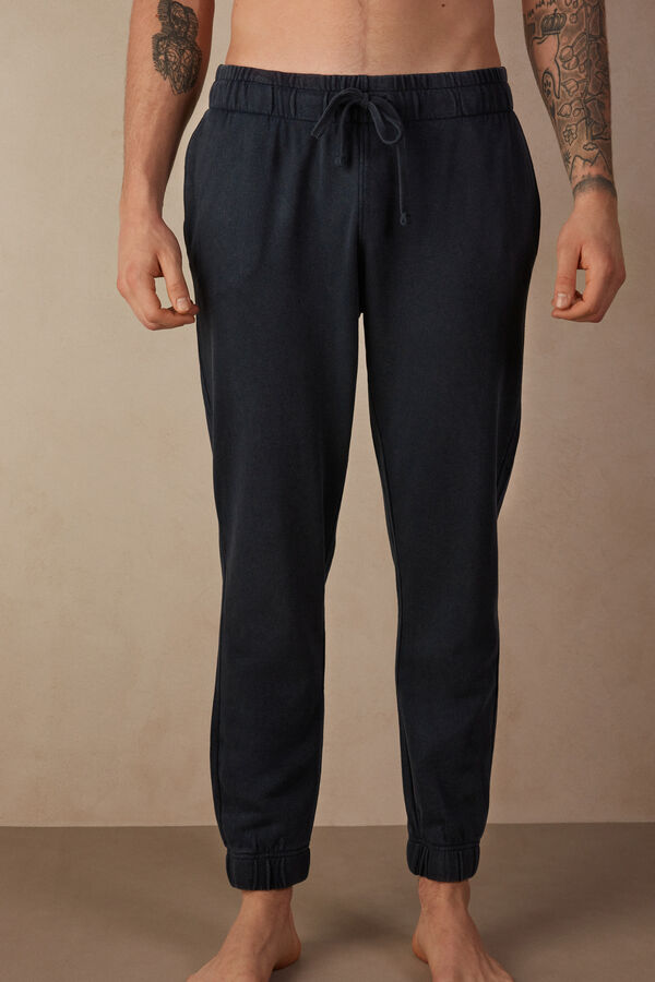 Pantalone Lungo in Felpa Washed Collection