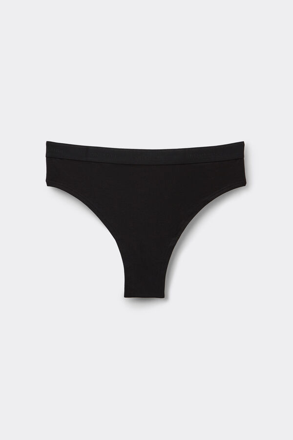 Pamuklu Y&uuml;ksek Bel Brazilian Slip K&uuml;lot