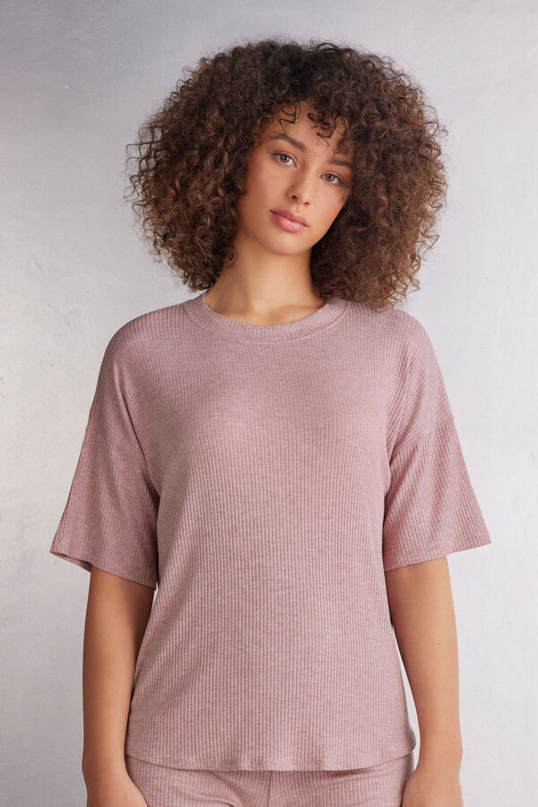 Chic Comfort Kısa Kollu Modal Bluz