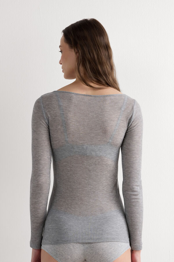 Tričko s Dlh&yacute;m Ruk&aacute;vom Ultranatural s Pr&iacute;mesou Ka&scaron;m&iacute;ru