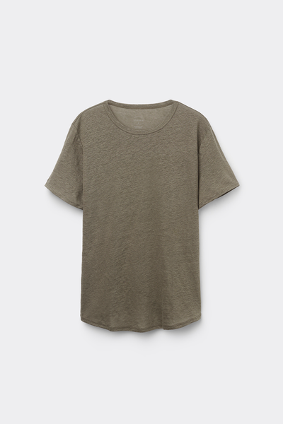 Camisola de Manga Curta em Linho