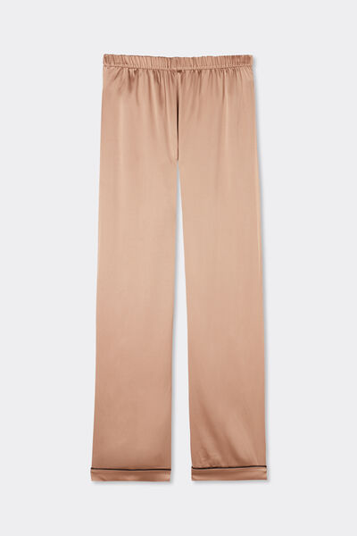 Pantalón largo de seda