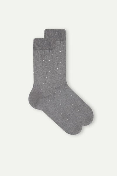 Шкарпетки Чоловічі з Бавовняного Фільдекосу з Візерунком