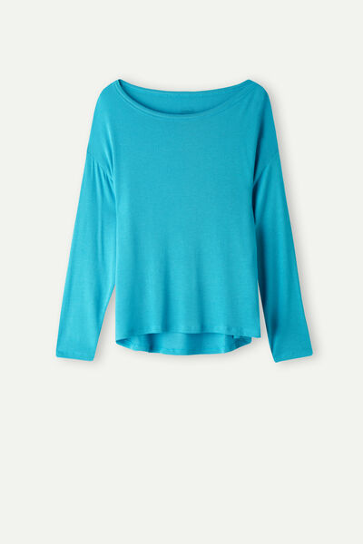 Maglia Manica Lunga in Modal Ultrasoft con Cashmere
