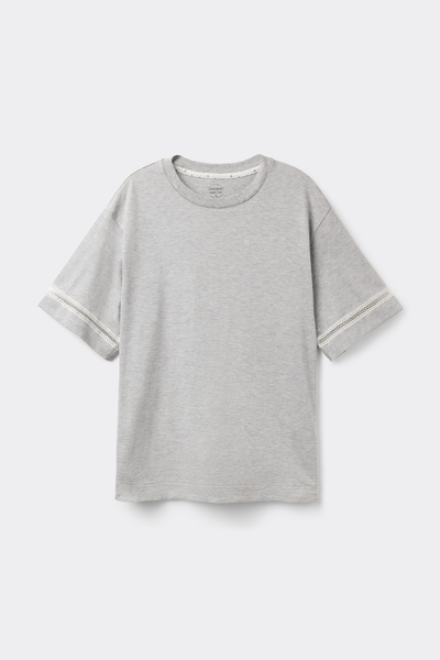 Dusty Flower Short-Sleeved Superior Cotton Top