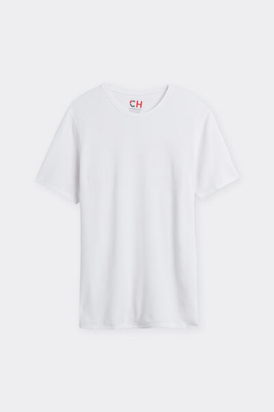 Tricou Cu Mânecă Scurtă Din Modal Și Cașmir