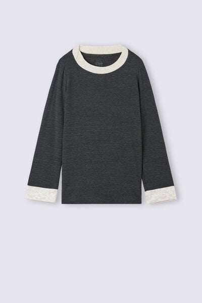 Long-Sleeved Boat-Neck Baby It's Cold Outside Top