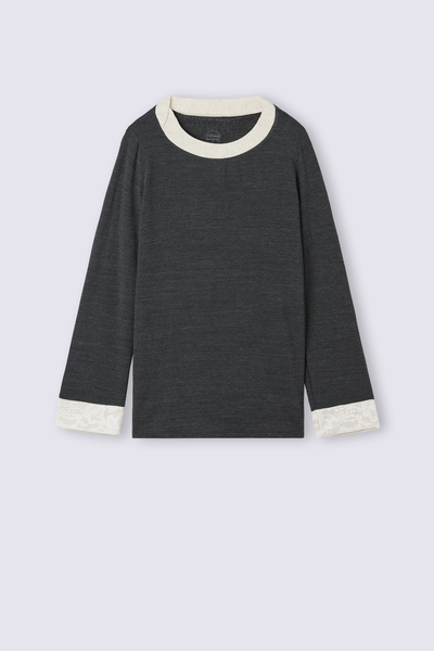 Long-Sleeved Boat-Neck Baby It's Cold Outside Top