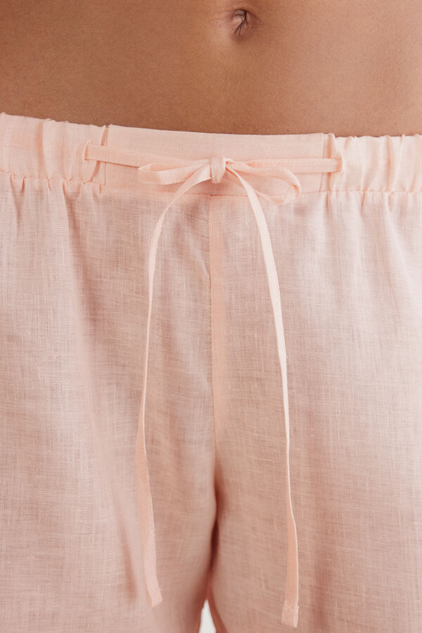 The Pure Linen Plain-Weave Linen Shorts