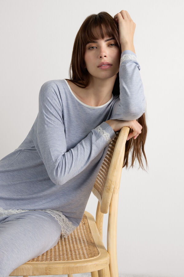 T-Shirt manches longues en modal