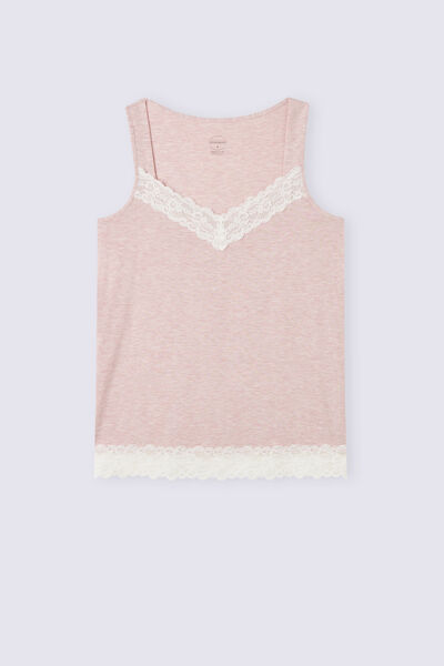 Modal Vest Top with Lace Details