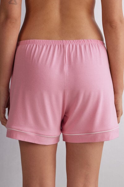 Modal Shorts with Contrast Trim