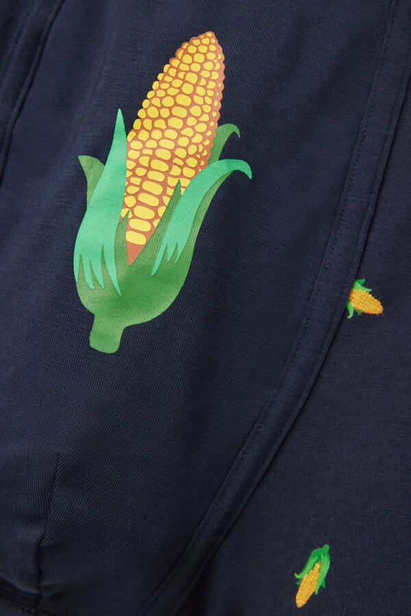 Boxershorts aus Superior-Baumwolle mit Maiskolben-Print