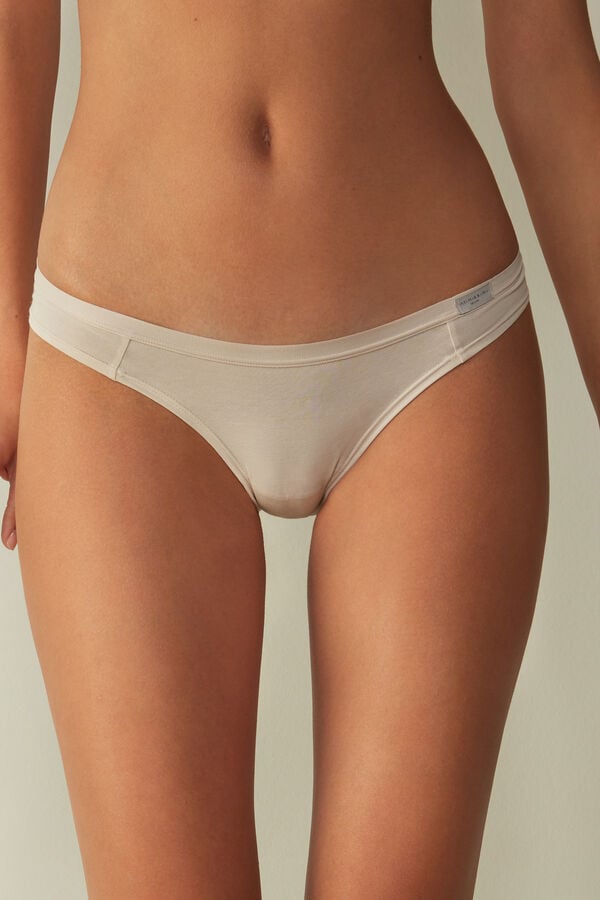 Natural Cotton Brazilian Panties