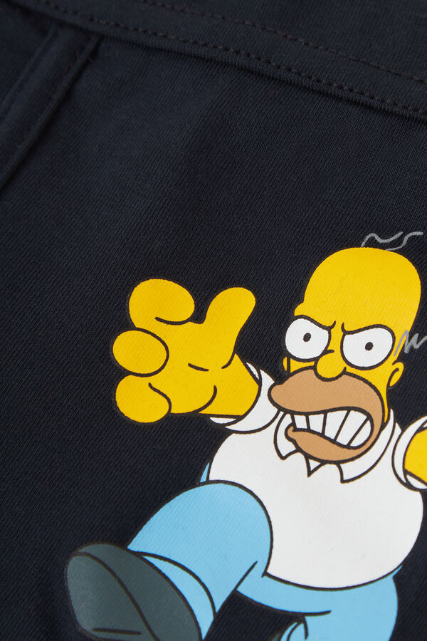 Μποξεράκι για Αγόρια από Ελαστικό Βαμβακερό Ύφασμα Superior με Print The Simpsons Homer και Bart