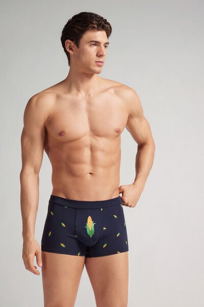Superior Cotton Boxers with Ear of Corn Print