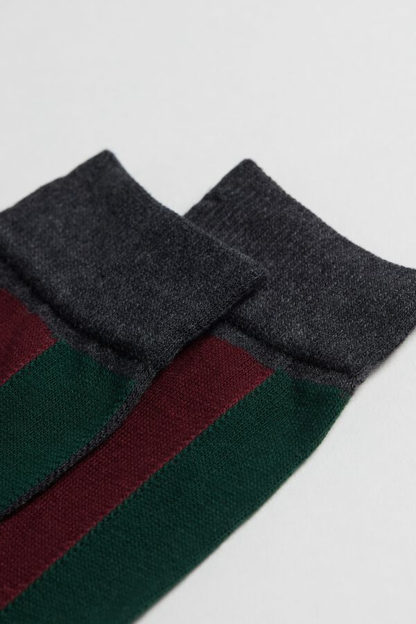 Short Socks in Patterned Warm Cotton