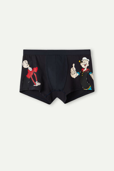 Boxershorts mit Print Popeye und Olivia aus elastischer Supima®-Baumwolle