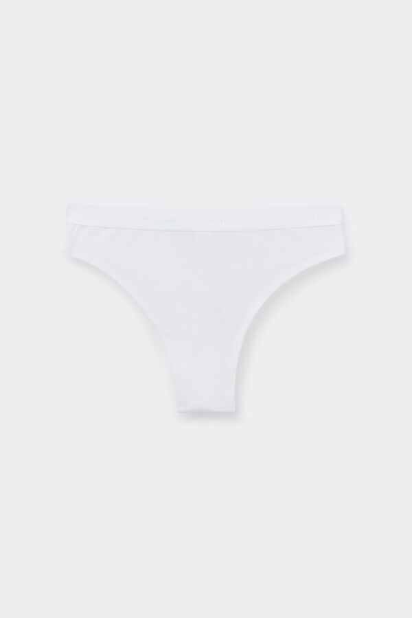 High-Waisted Cotton Brazilian Briefs