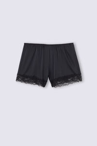 Silk Shorts with Lace