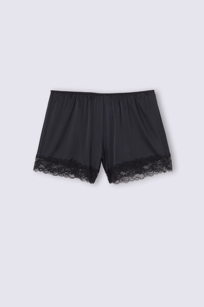 Silk Shorts with Lace