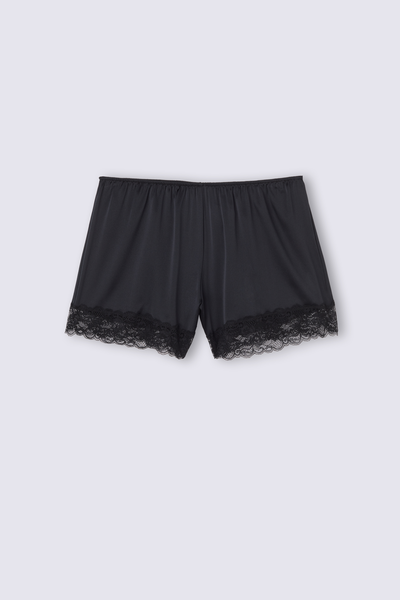 Silk Shorts with Lace