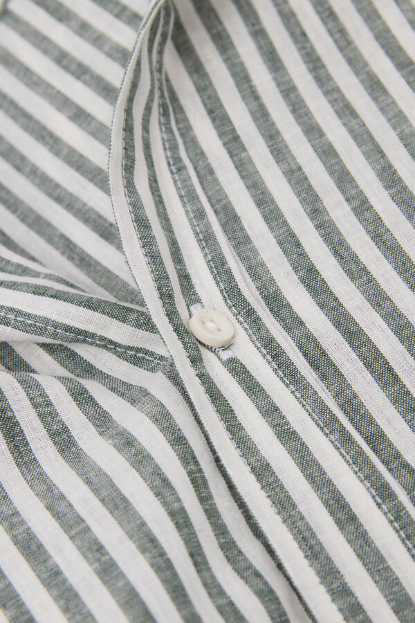 Camisa en lino y algod&oacute;n