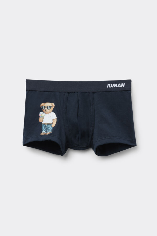 Boxer Bambino Cotone Superior Stampa Orso Ice Cream