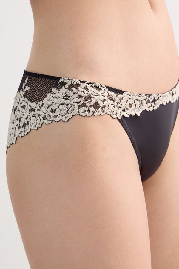 Slip in Pizzo Floreale Pretty Flowers