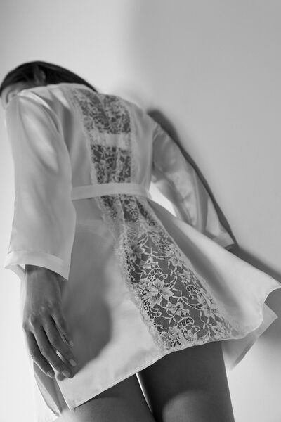 Charme Fatal Silk Satin Robe