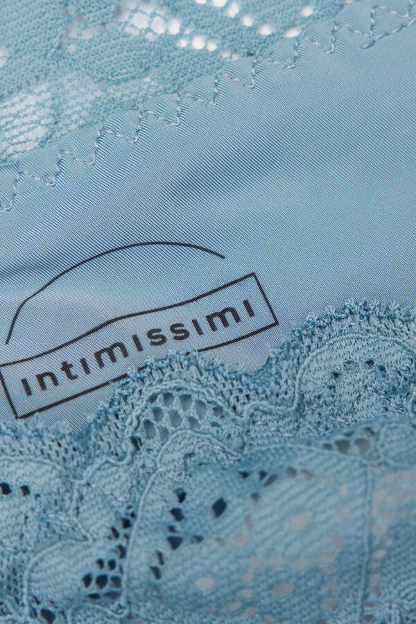 Tanga Style Années 80 en Dentelle et Microfibre