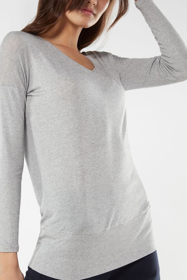 Long-Sleeved Modal Cashmere Ultralight Shirt