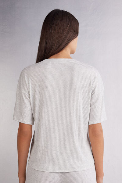 Rövid Ujjú Modál Felső Chic Comfort