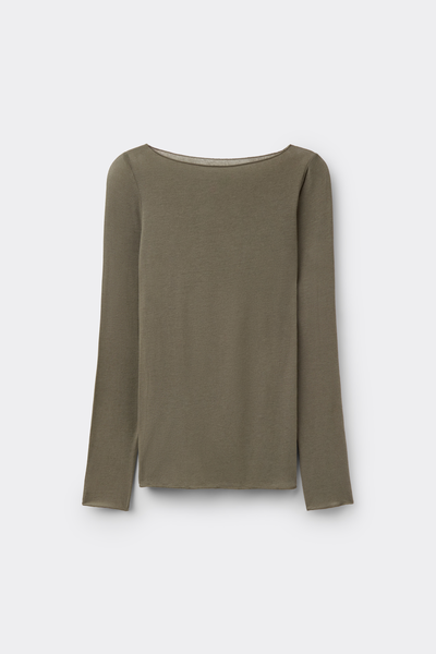 Boat Neck Modal Cashmere Ultralight Top
