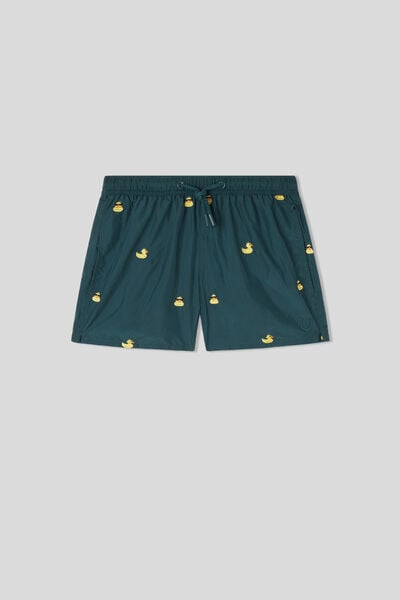 Costume Boxer Mare Bambino Ricamo Paperelle