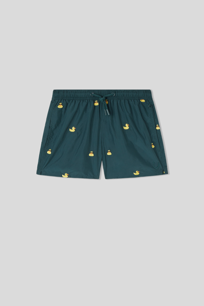Calções de Banho Criança Bordado Patinhos