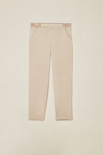 Straight Silk Trousers