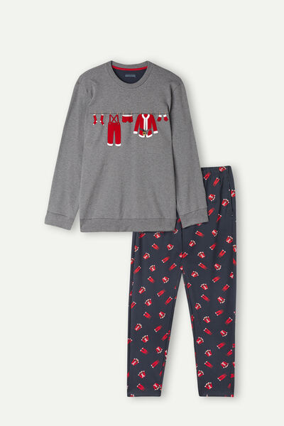 Santa’s Clothes Cotton Interlock Full-Length Pyjamas