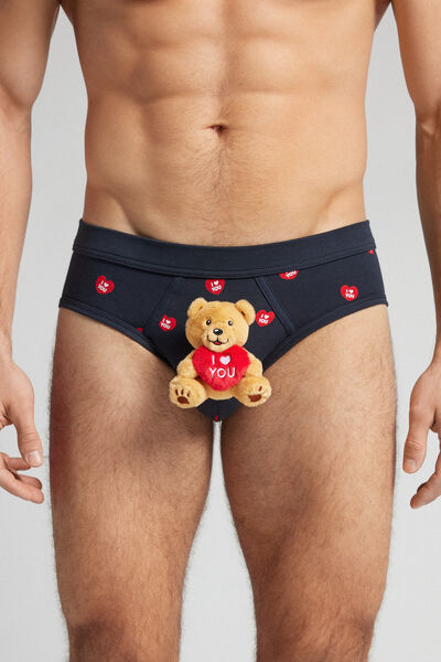 Slip van Superior Katoen met I Love You Knuffel