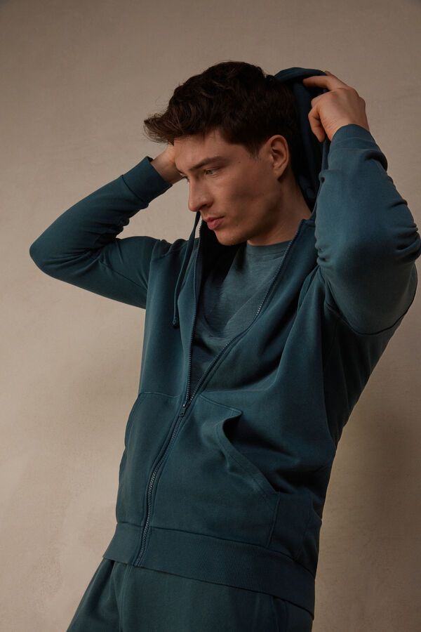 Washed Collection Zip-Up Sweatshirt