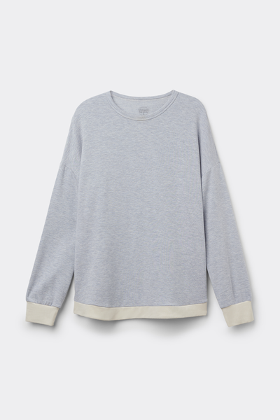 Cold Winter Night Modal with Wool Long-Sleeved Top