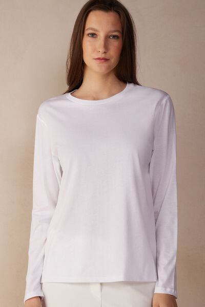 Langärmeliges Oversize-Shirt aus Supima®-Baumwolle