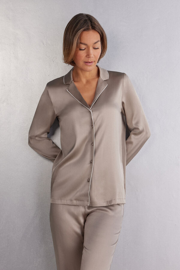 Veste en soie coupe masculine