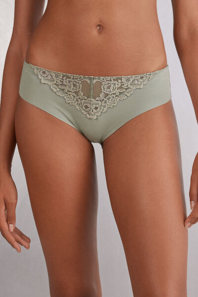 Slip senza Cuciture in Cotone Pretty Flowers