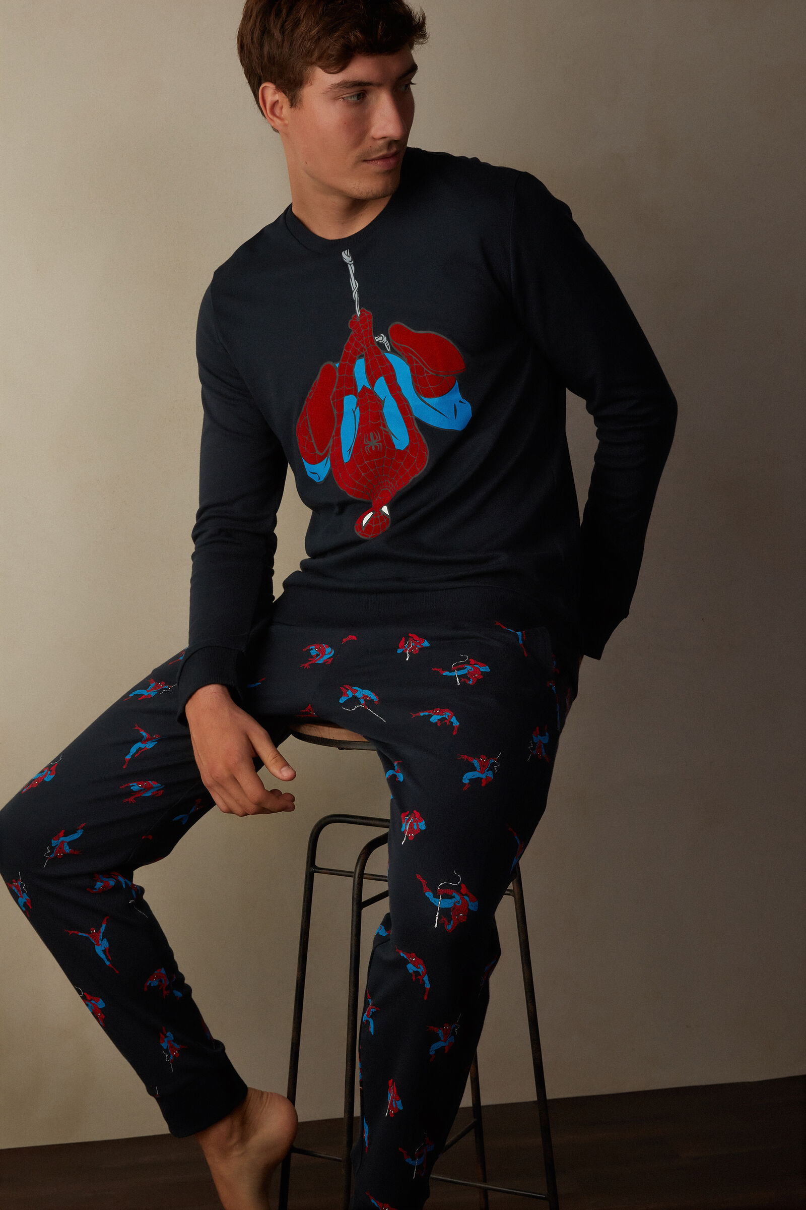 FullLength Cotton Interlock SpiderMan Pyjamas Intimissimi