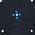 blu notte stampa micro fiore - 717j