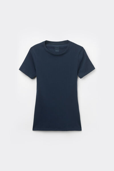 Short-Sleeved Stretch Superior Cotton Top