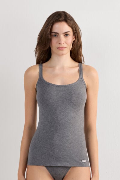 Natural Cotton Strappy Top