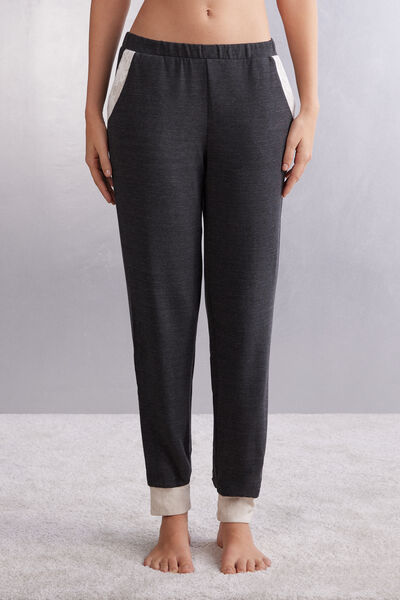 Pantalon jogger en modal avec laine BABY IT'S COLD OUTSIDE