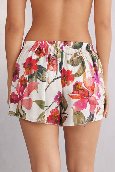 Imaginary Journey Korte Broek van Viscose Satijn